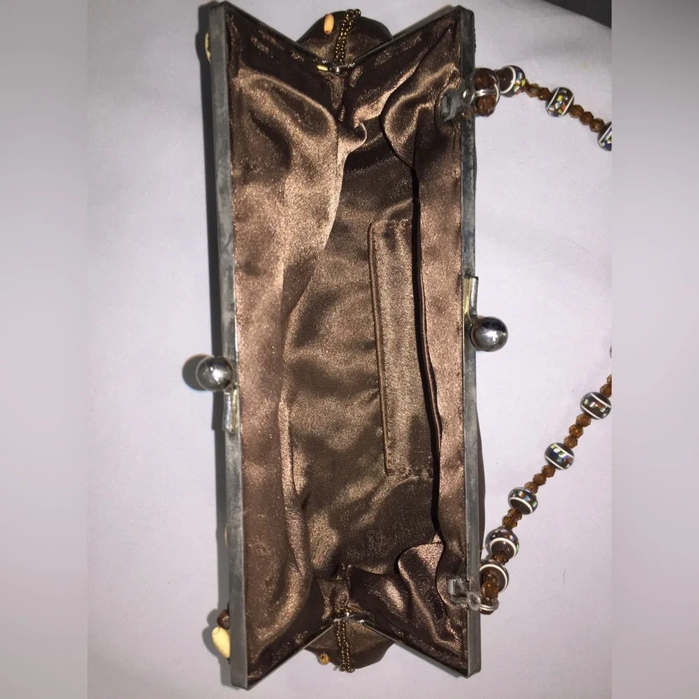 Bronze Embellished Clutch